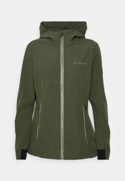 VAUDE Womens Neyland Jacket - Waterproof Jacket - Khaki -Vaude 0f922126a89b4a458106e1e27c2b1c28