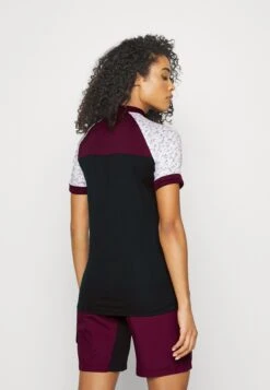 VAUDE Womens Ledro Print - Cycling Jersey - Cassis -Vaude 1cd521eaae3a4fc7ad3f4cabc984a599