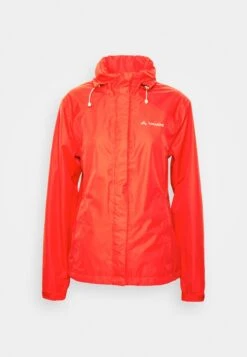VAUDE Womens Escape Bike Light Jacket - Soft Shell Jacket - Flame -Vaude 7d4623d0d18040ad8c35c5dc33fe3605