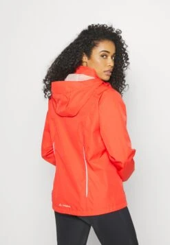 VAUDE Womens Escape Bike Light Jacket - Soft Shell Jacket - Flame -Vaude a453daefafc34461a401c20e06e53344