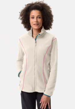 VAUDE Womens Rosemoor Jacket- Fleece Jacket - Ecru