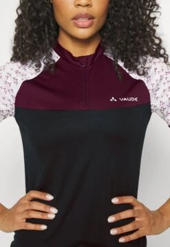 VAUDE Womens Ledro Print - Cycling Jersey - Cassis -Vaude b401722e41c948e4873ad48806b2a8d8