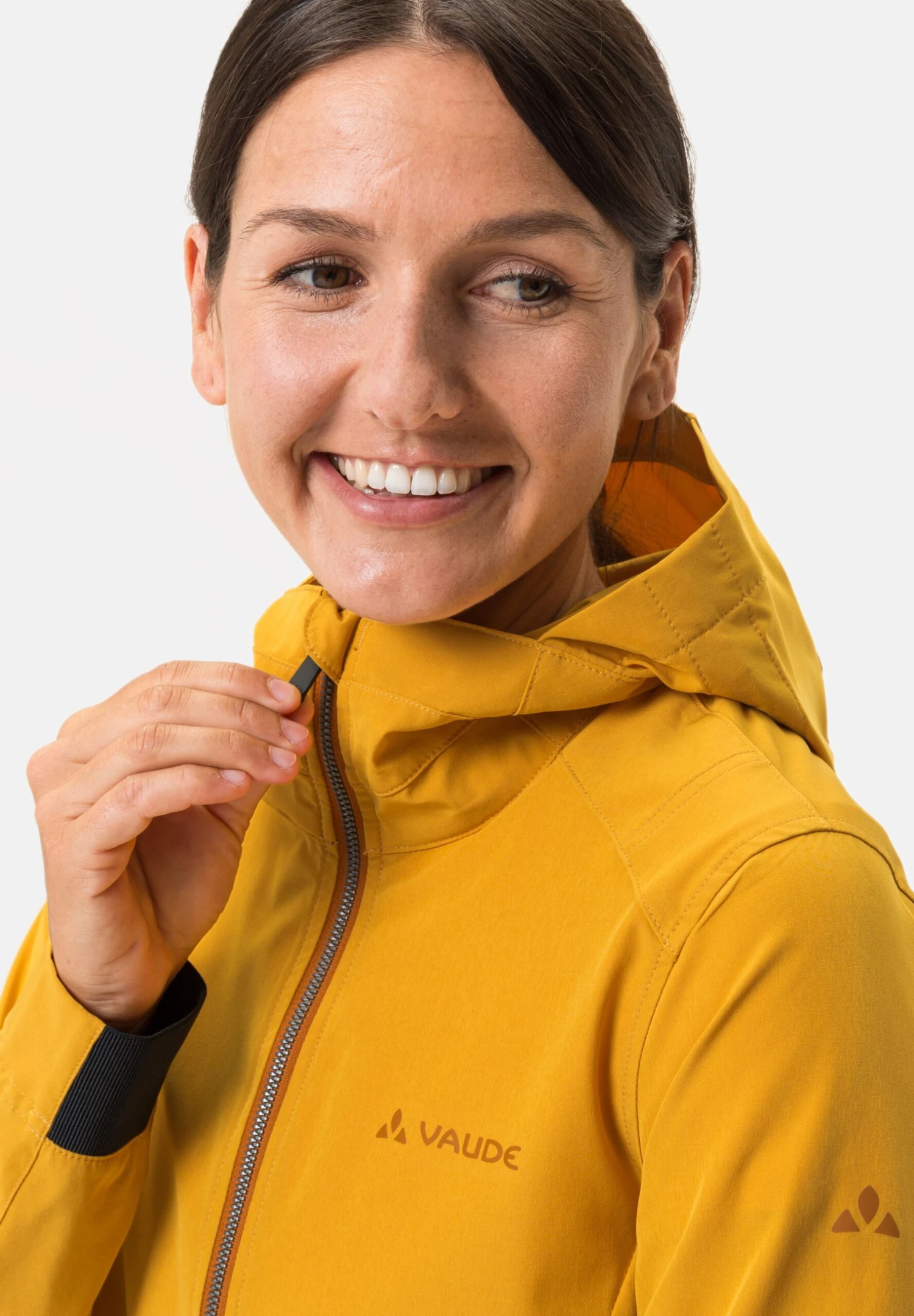 VAUDE Womens Neyland Jacket - Waterproof Jacket - Burnt Yellow 6 VAUDE Womens Neyland Jacket - Waterproof Jacket - Burnt Yellow - Image 4