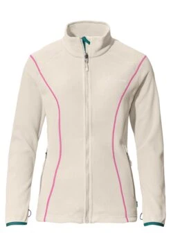 VAUDE Womens Rosemoor Jacket- Fleece Jacket - Ecru -Vaude cf699fb49a384b98a25a07acc7256e02