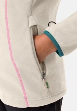 VAUDE Womens Rosemoor Jacket- Fleece Jacket - Ecru -Vaude eeaa0434f24447d79ea6d383efa66d5e