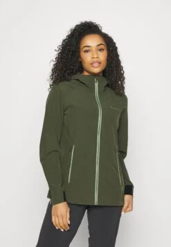 VAUDE Womens Neyland Jacket - Waterproof Jacket - Khaki